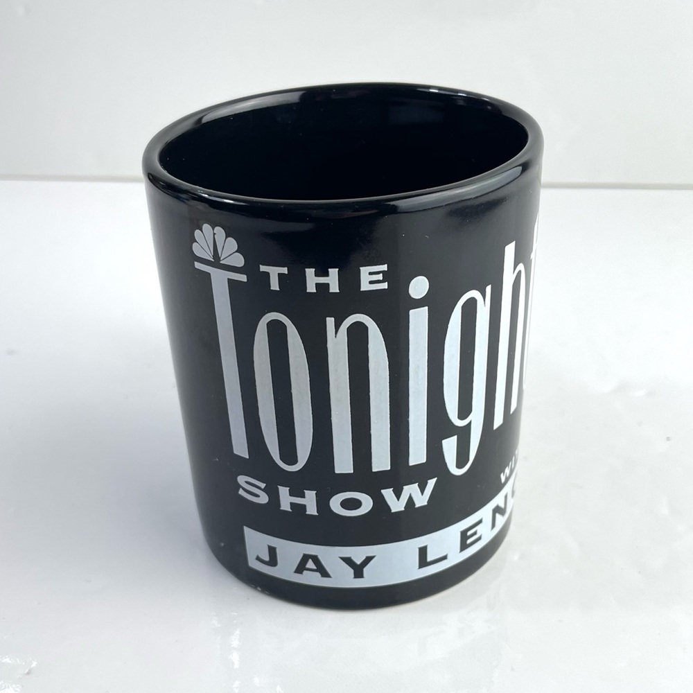 The Tonight Show Mug Jay Leno Mug Guests Black Ceramic Late Night Talkshow Cup